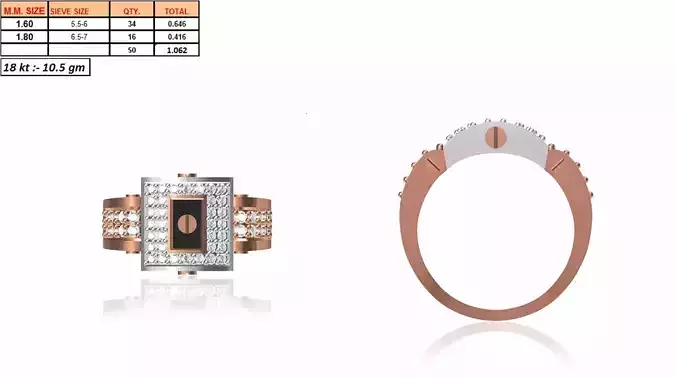 Men Ring STL OBJ FBX JCD Details