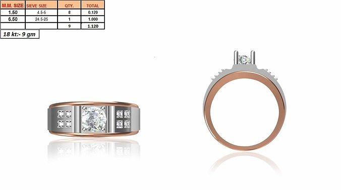Men Ring STL OBJ FBX JCD Details 3D print model