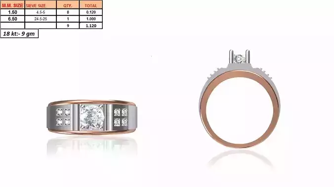 Men Ring STL OBJ FBX JCD Details