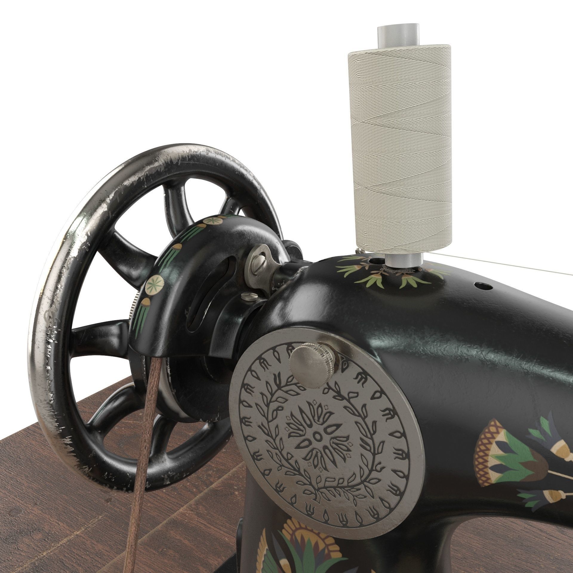 Rare Singer sewing machine 3D model_24