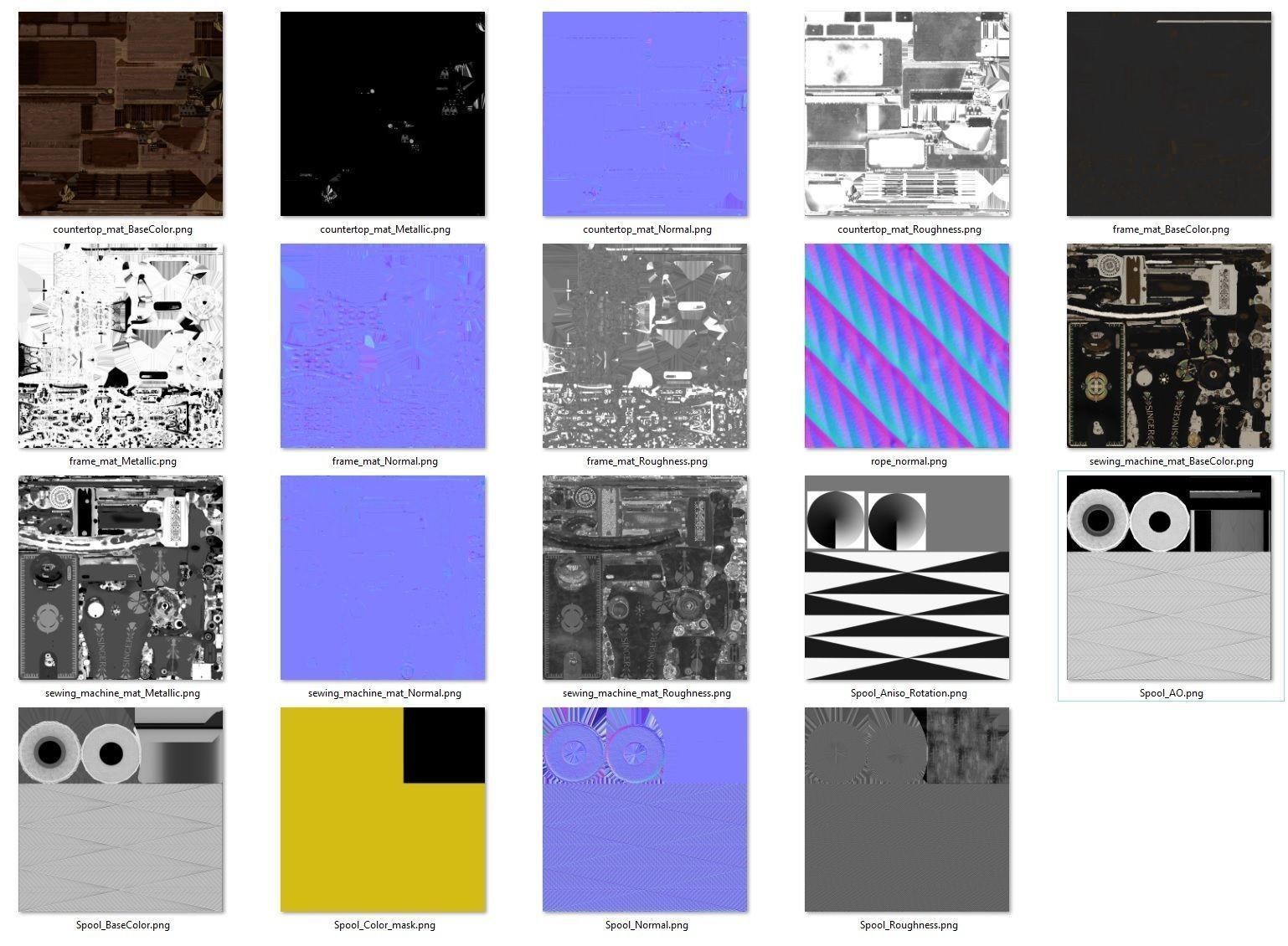 Rare Singer sewing machine 3D model_43