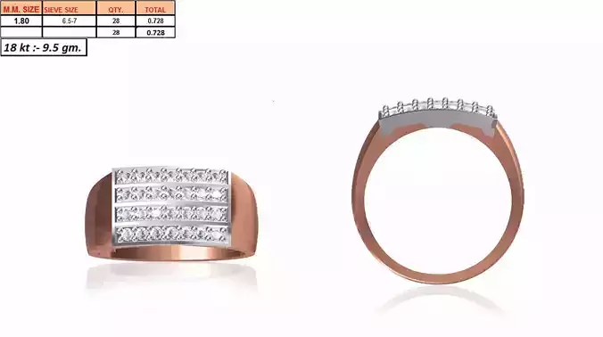 Men Ring STL OBJ FBX JCD Details