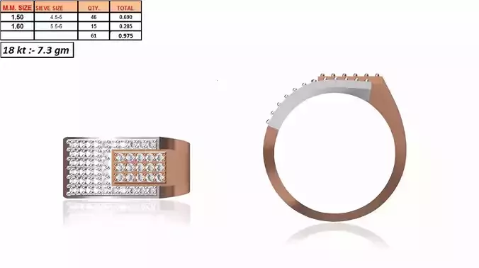 Men Ring STL OBJ FBX JCD Details