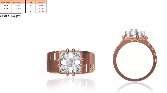 Men Ring STL OBJ FBX JCD Details