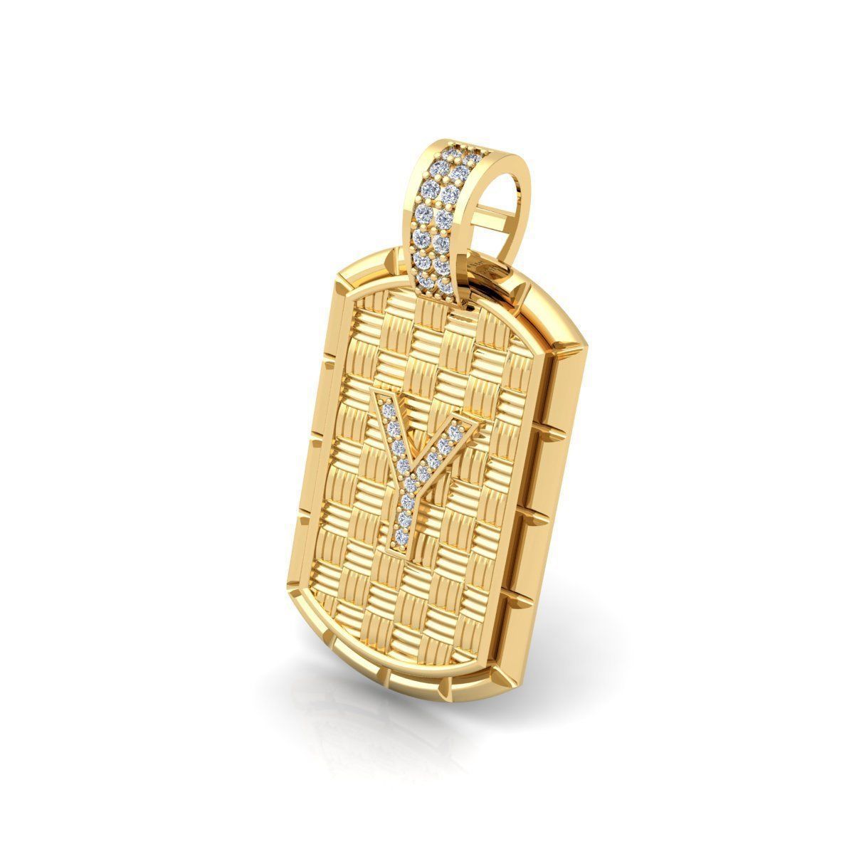 Y Latter Pendent 3d Model and Render  3D print model_6