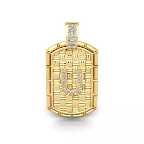 U latter Pendent 3d Model and Render 