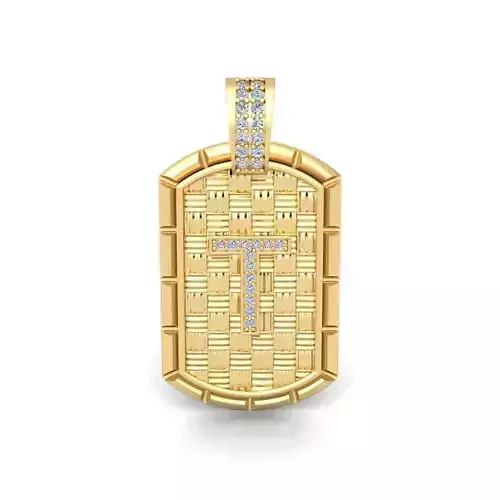 T latter Pendent 3d Model and Render 