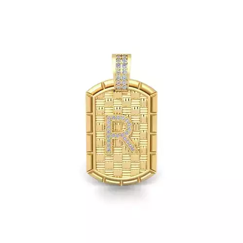 R latter Pendent 3d Model and Render