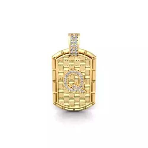 Q Latter Pendent 3d Model and Render 