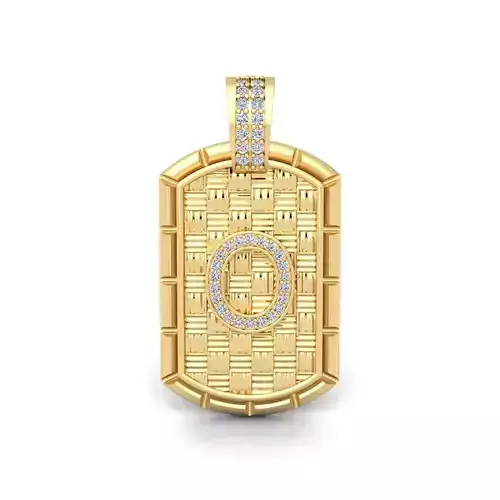 O Latter Pendent 3d Model and Render 