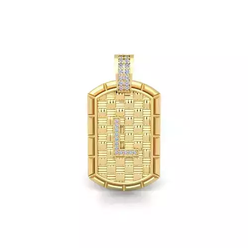 L Latter Pendent 3d Model and Render 