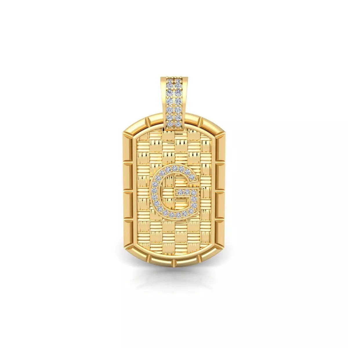 G Latter Pendent 3d Model and Render 3D print model