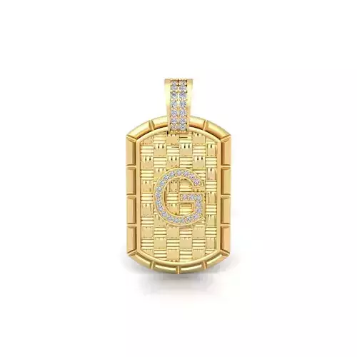 G Latter Pendent 3d Model and Render 