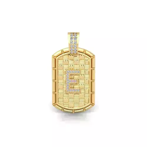 E latter Pendent 3d Model and Render 