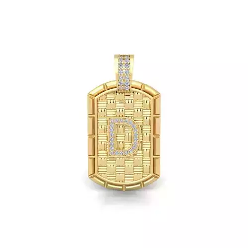 D Latter Pendent 3d Model and Render Detail 3D print model