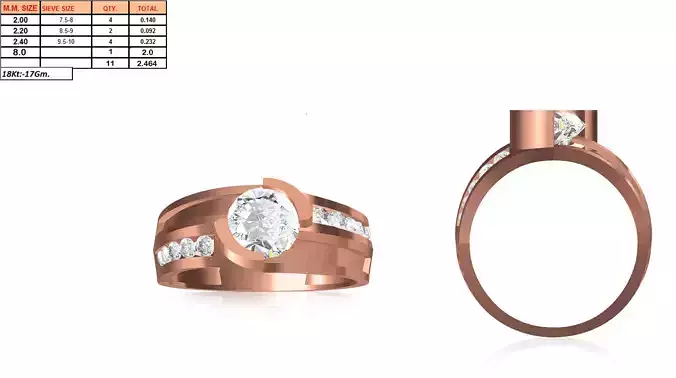 Men Ring STL OBJ FBX JCD Details