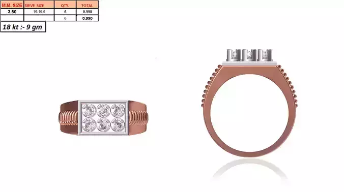 Men Ring STL OBJ FBX JCD Details