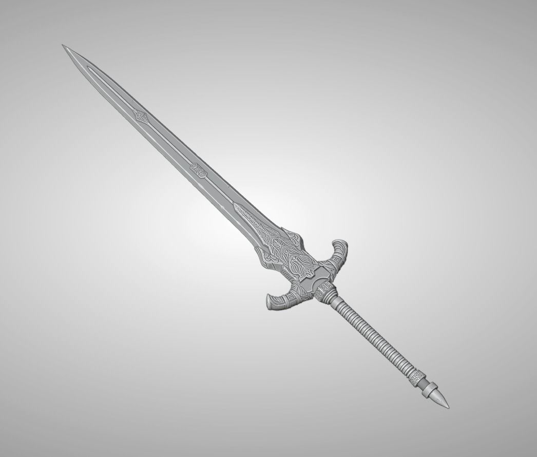 Abyss Greatsword of Artorias from Dark Souls 3D print model_7