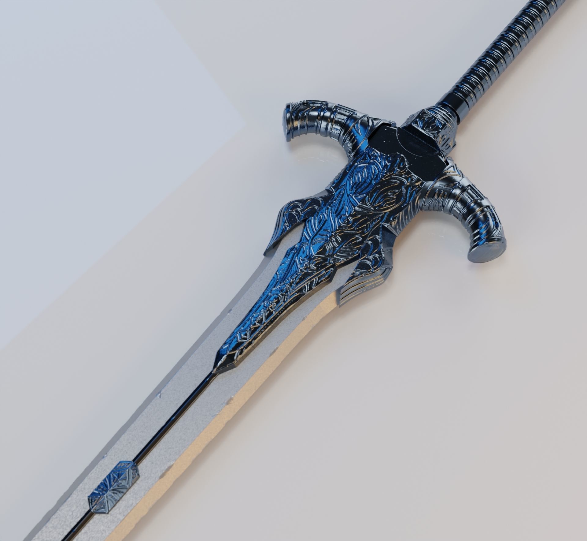 Abyss Greatsword of Artorias from Dark Souls 3D print model_5