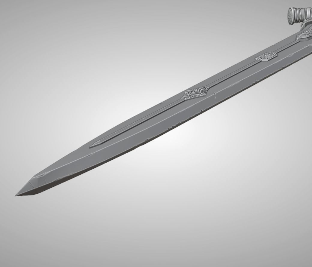 Abyss Greatsword of Artorias from Dark Souls 3D print model_8