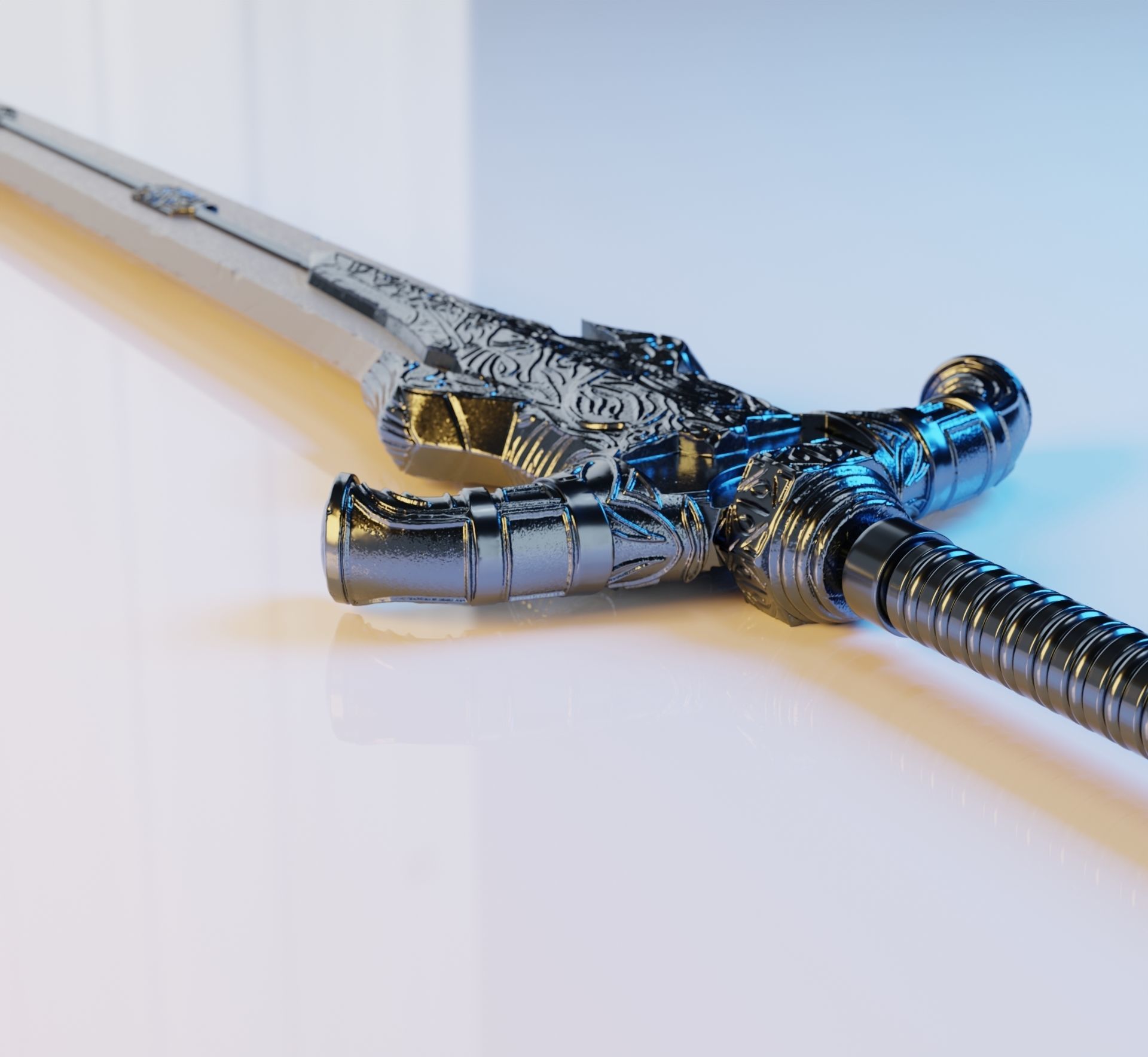 Abyss Greatsword of Artorias from Dark Souls 3D print model_4