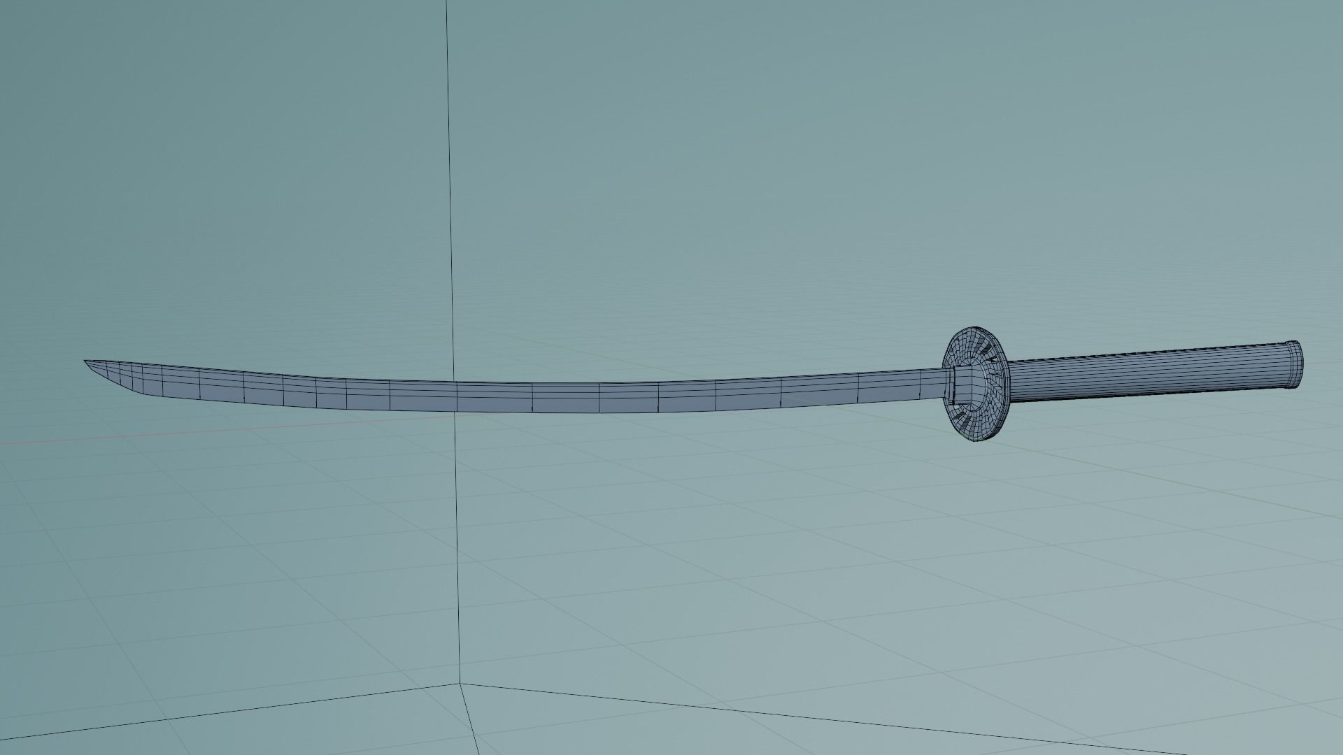 katana Low-poly 3D model_7