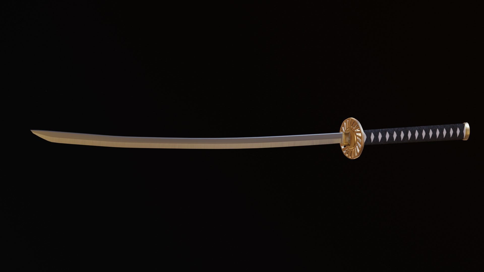 katana Low-poly 3D model_5