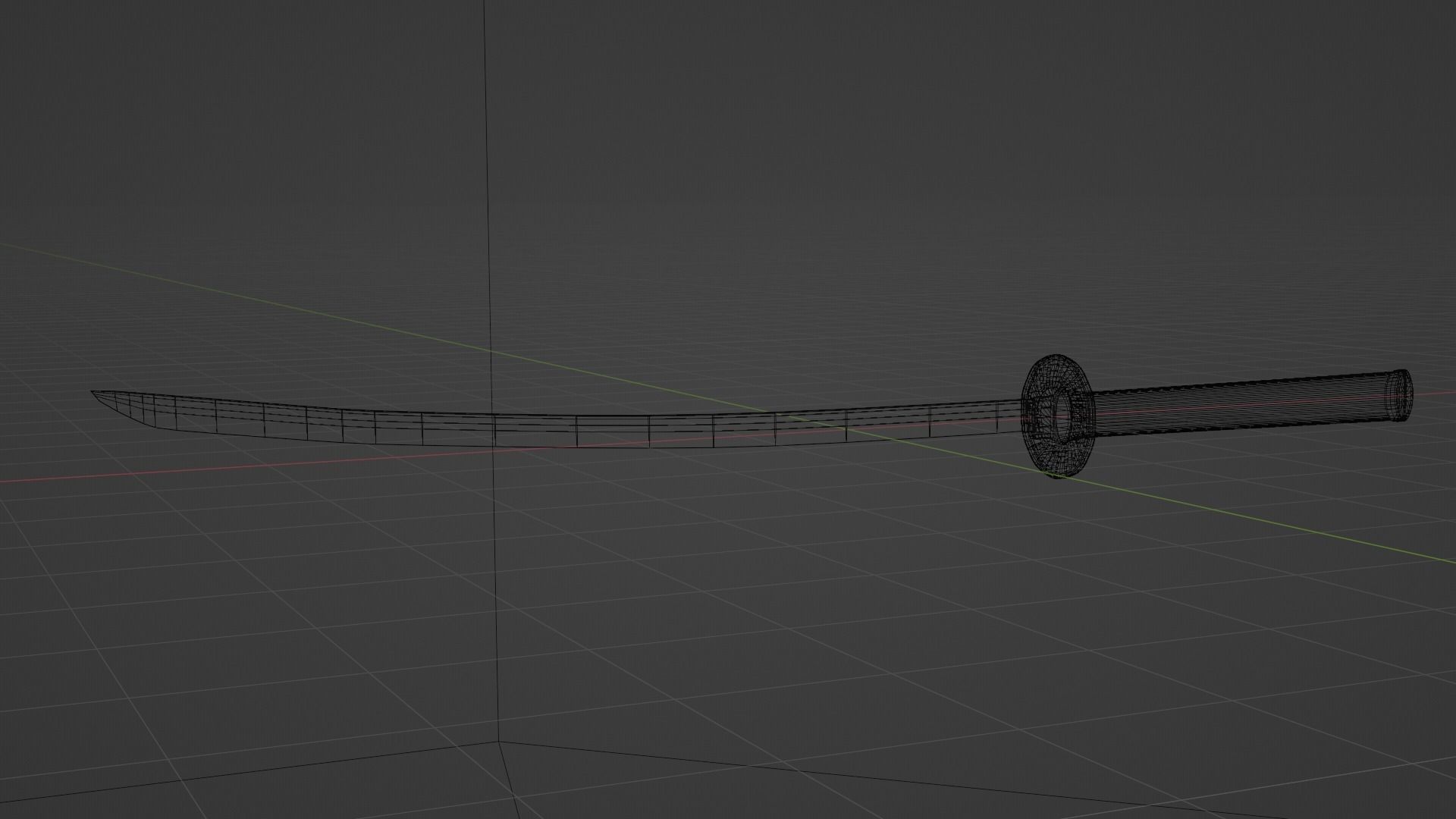 katana Low-poly 3D model_8