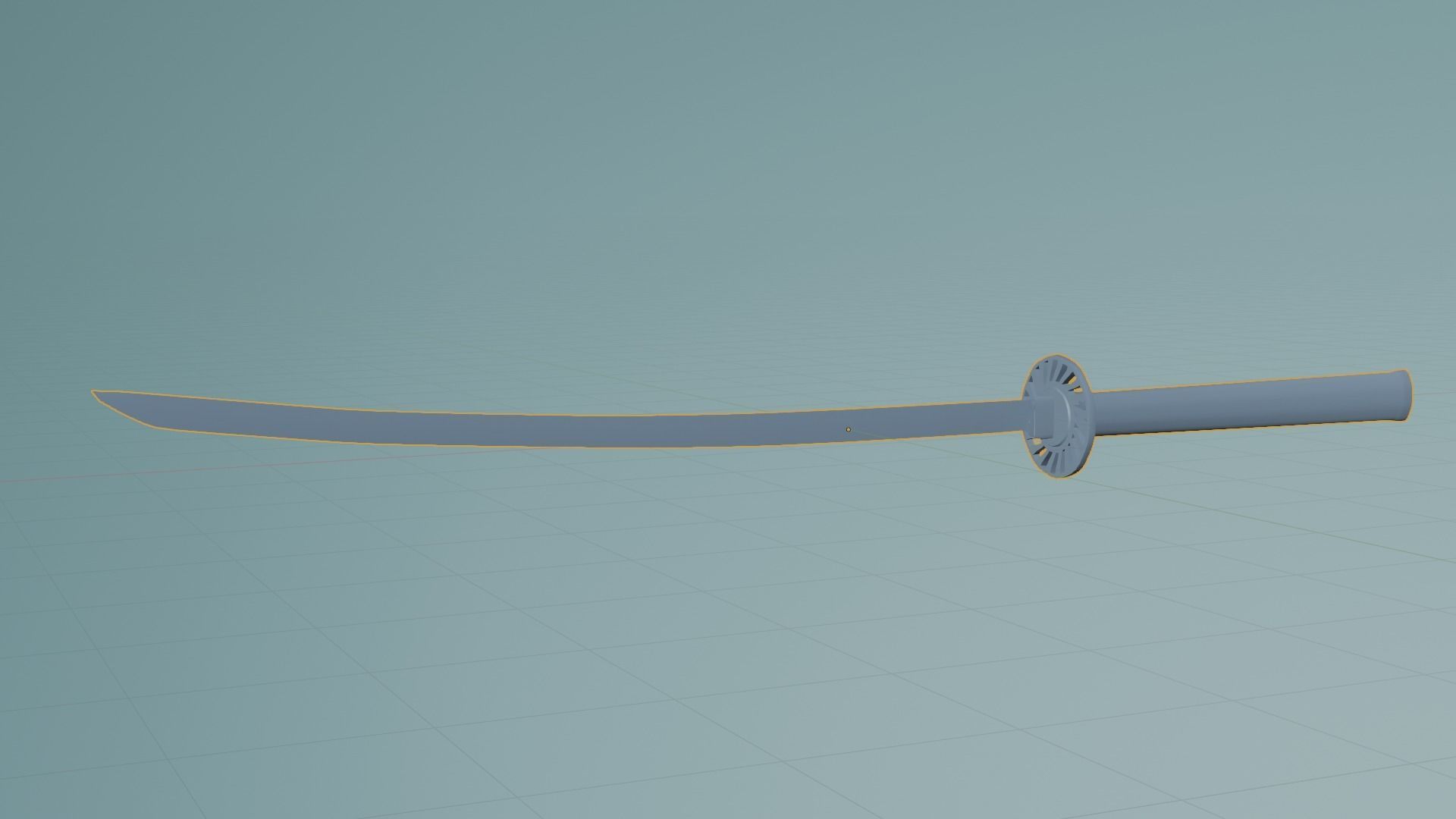 katana Low-poly 3D model_6