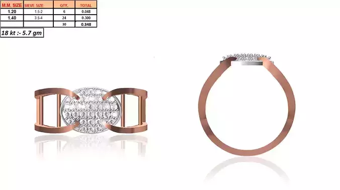 Men Ring STL OBJ FBX JCD Details 3D print model