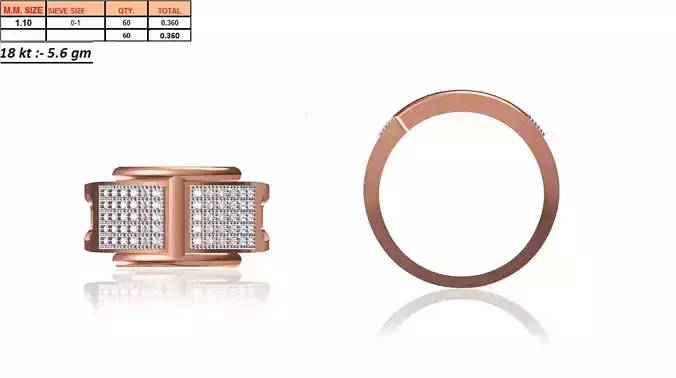 Men Ring STL OBJ FBX JCD Details 3D print model