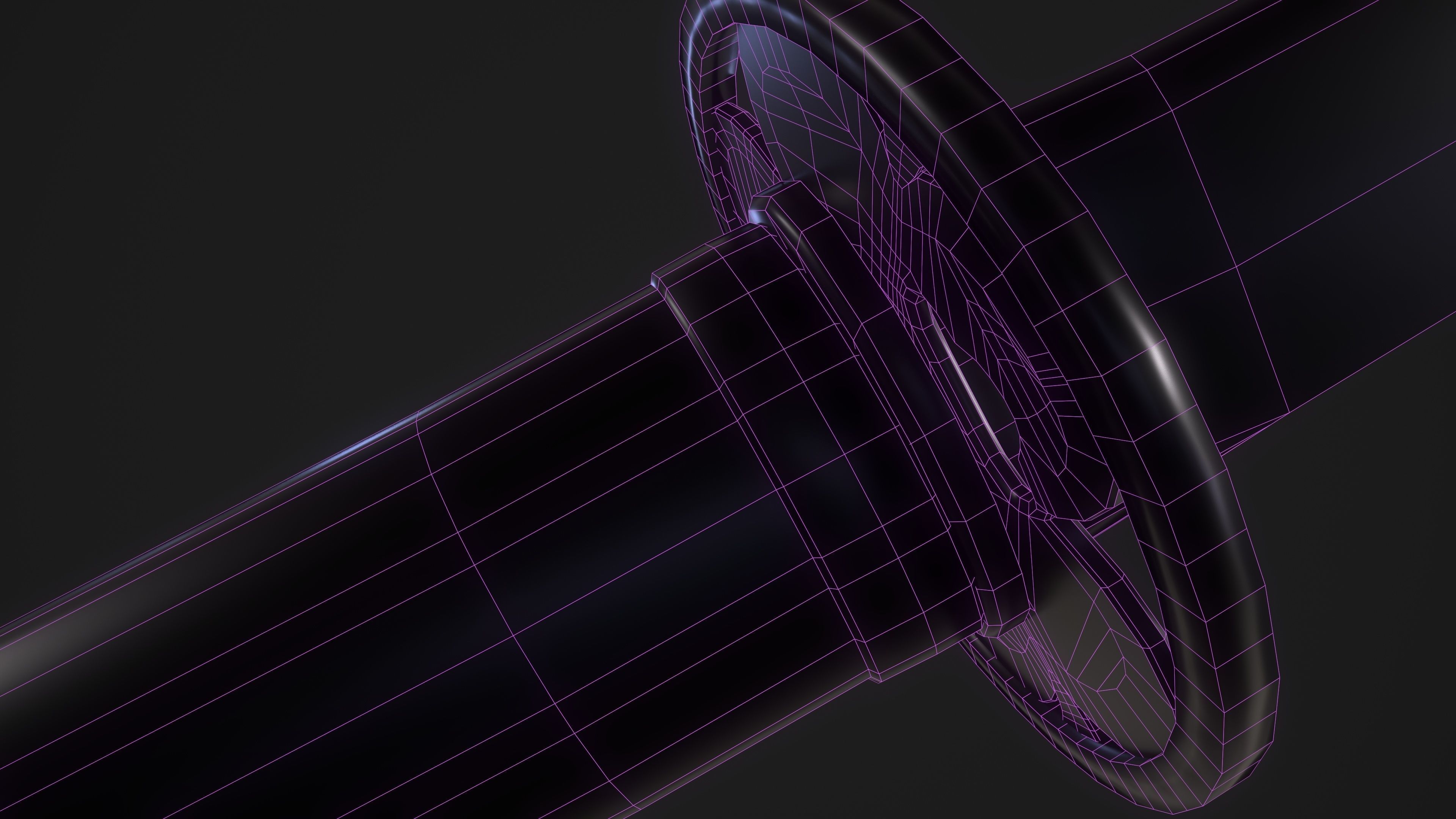 Tokugawa Tanto - A Japanese Dagger Low-poly 3D model_17