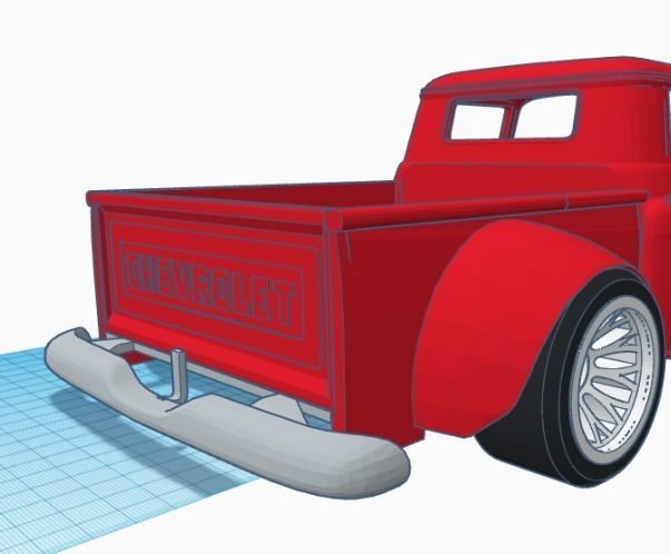1 10 Custom 1958 Chevrolet Pickup Trucks RC Car Bodyshell 3D model