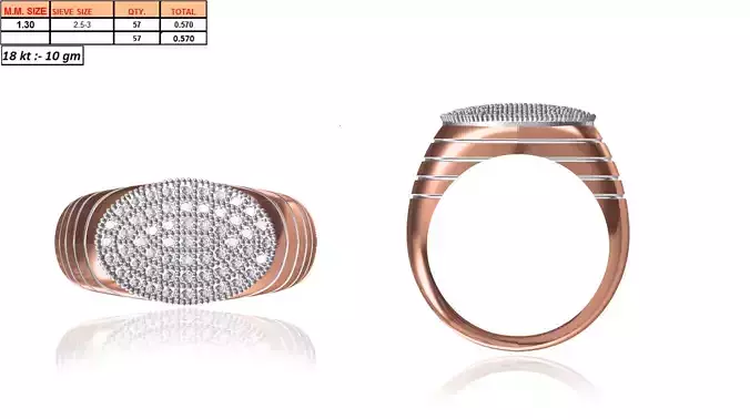 Men Ring STL OBJ FBX JCD Details 3D print model
