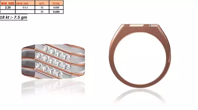 Men Ring STL OBJ FBX JCD Details 3D print model