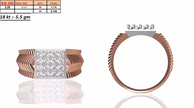 Men Ring STL OBJ FBX JCD Details 3D print model