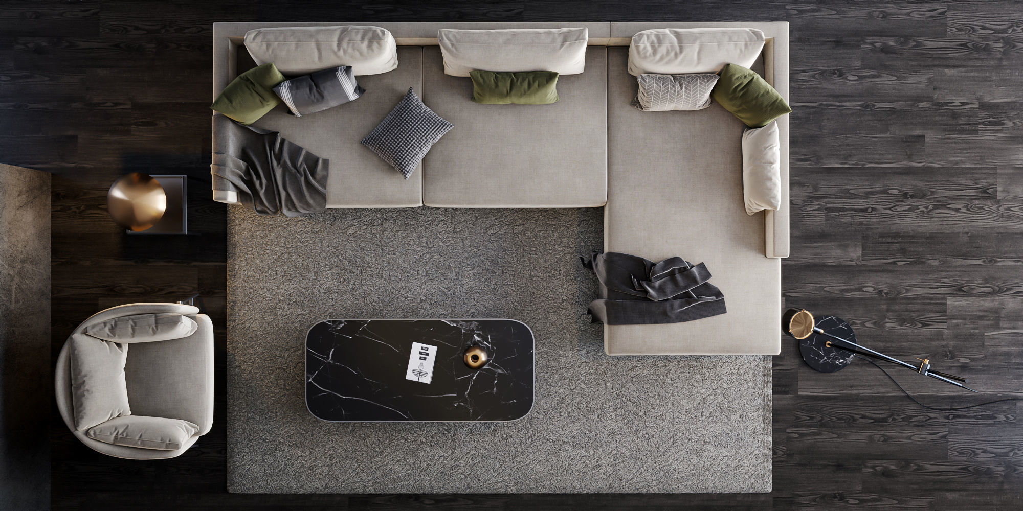 Interior scene living room 09 3D model_4