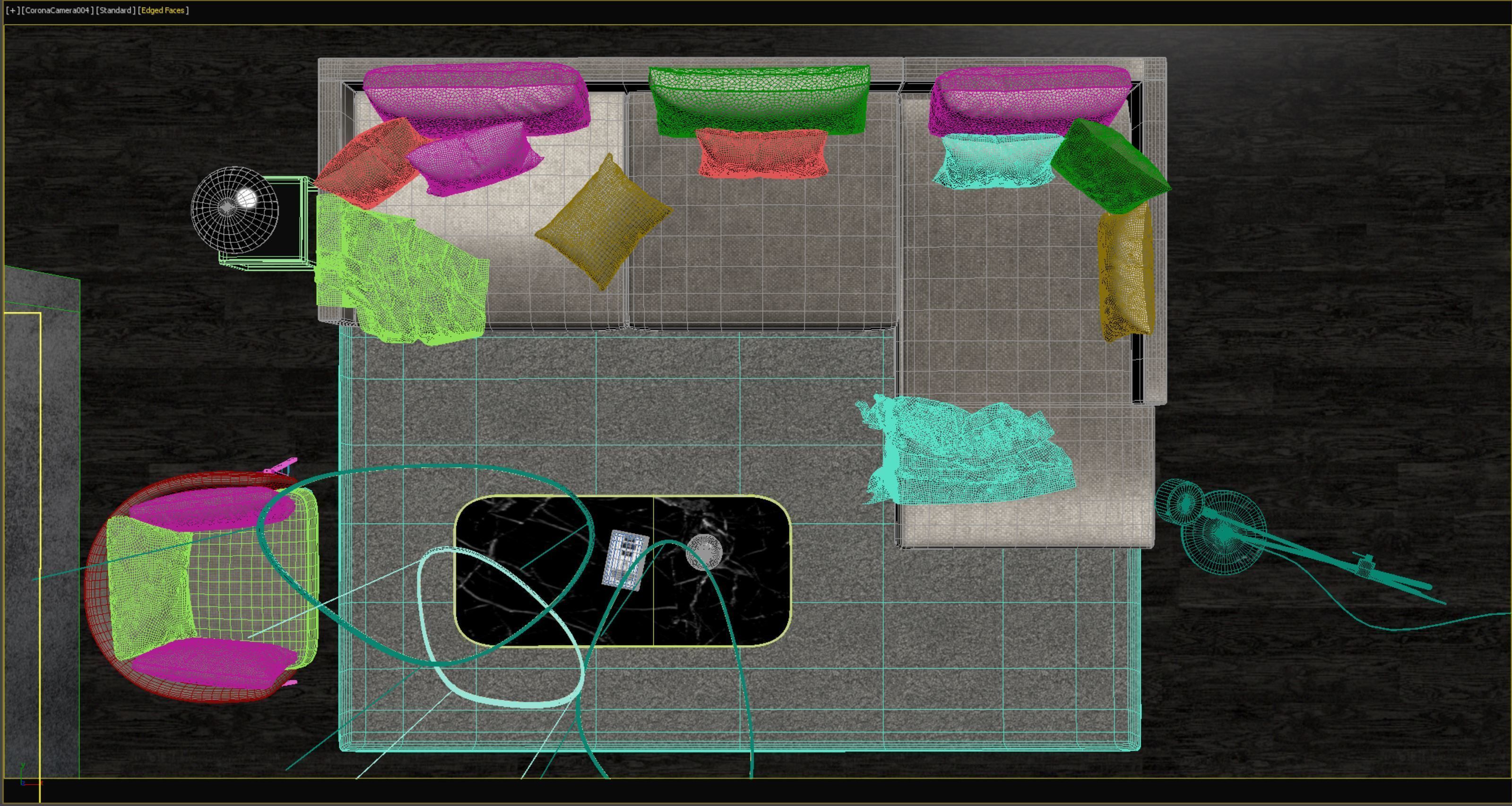 Interior scene living room 09 3D model_10