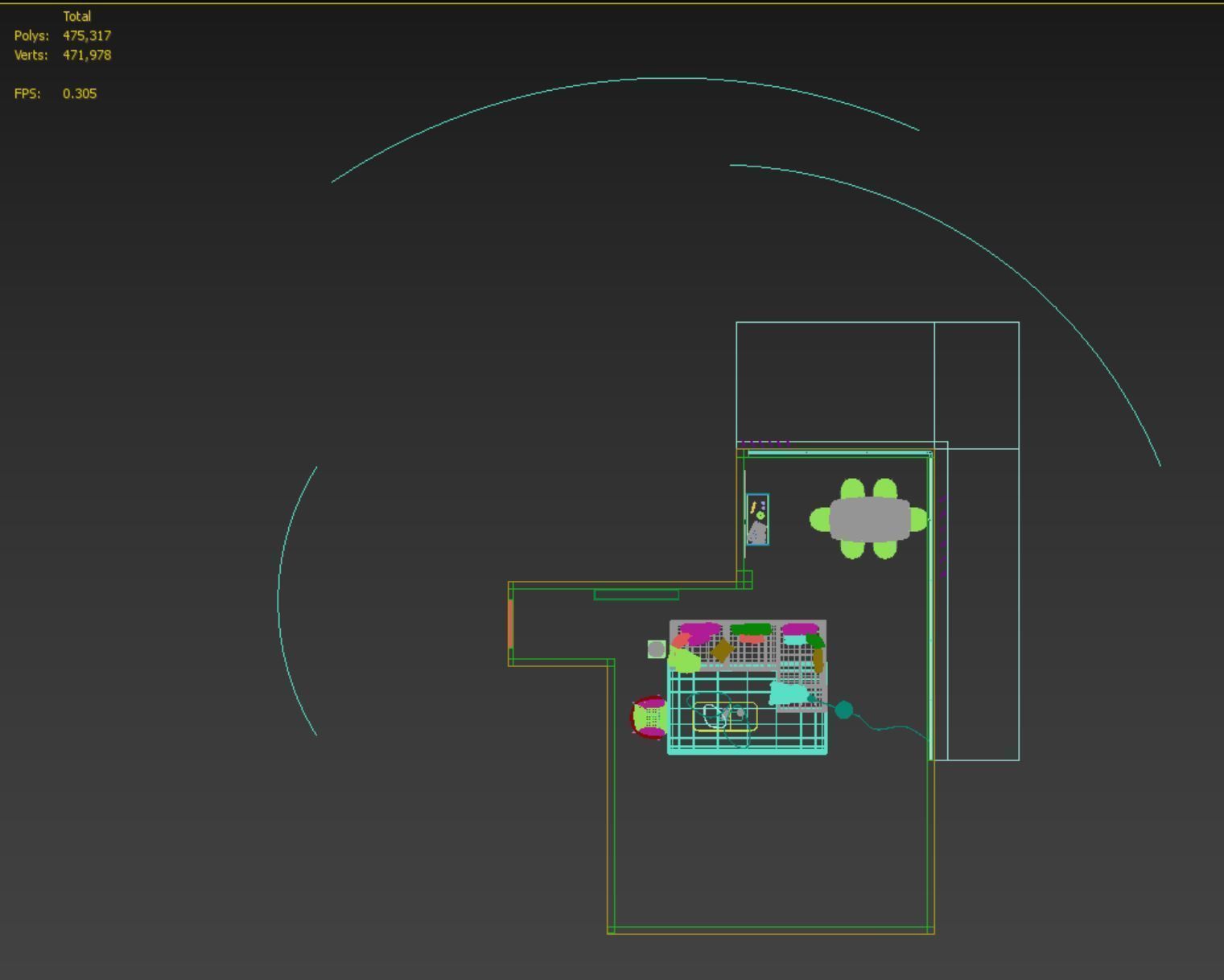 Interior scene living room 09 3D model_13