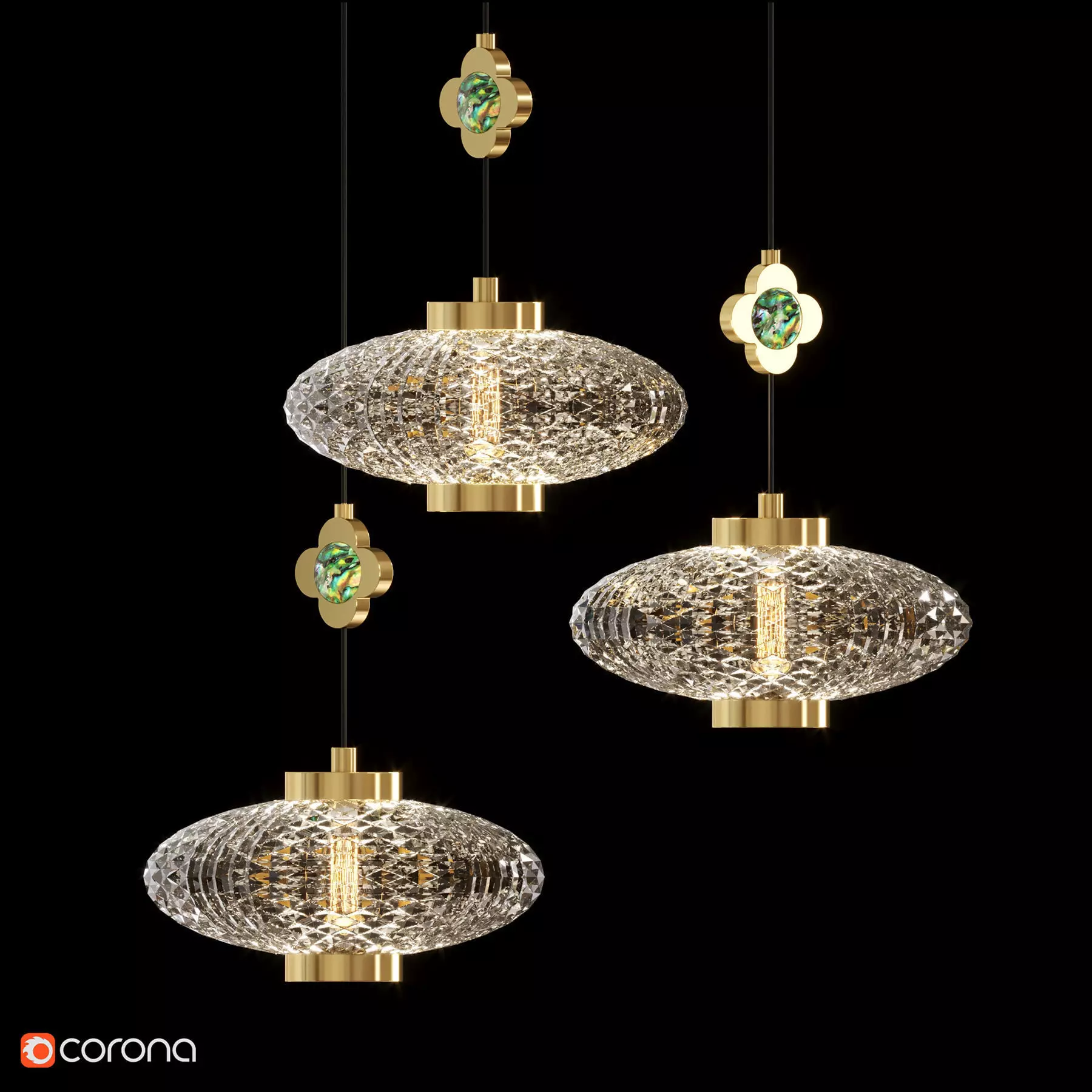 LUARA D Lampatron Low-poly 3D model_0