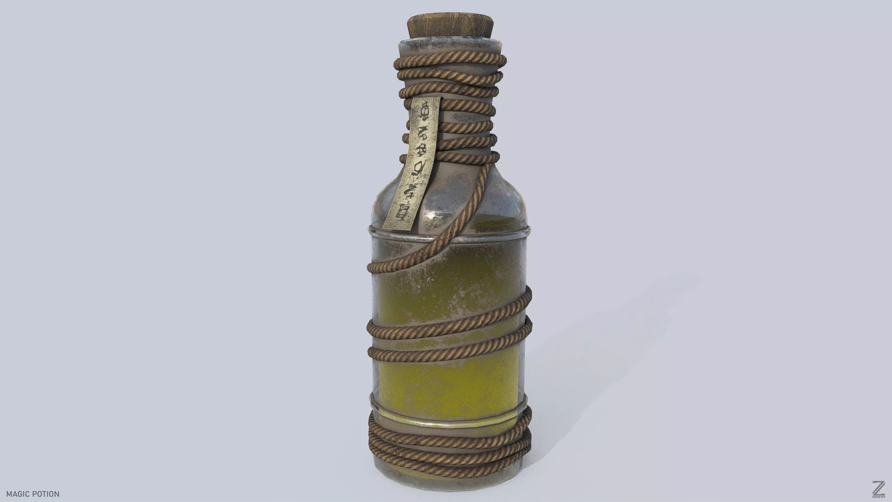 Magic potion Low-poly 3D model