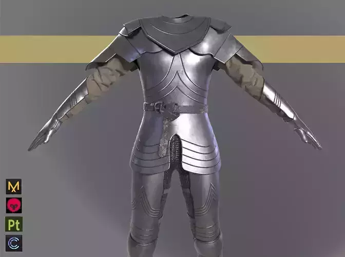 Warrior armor medieval knight clothes