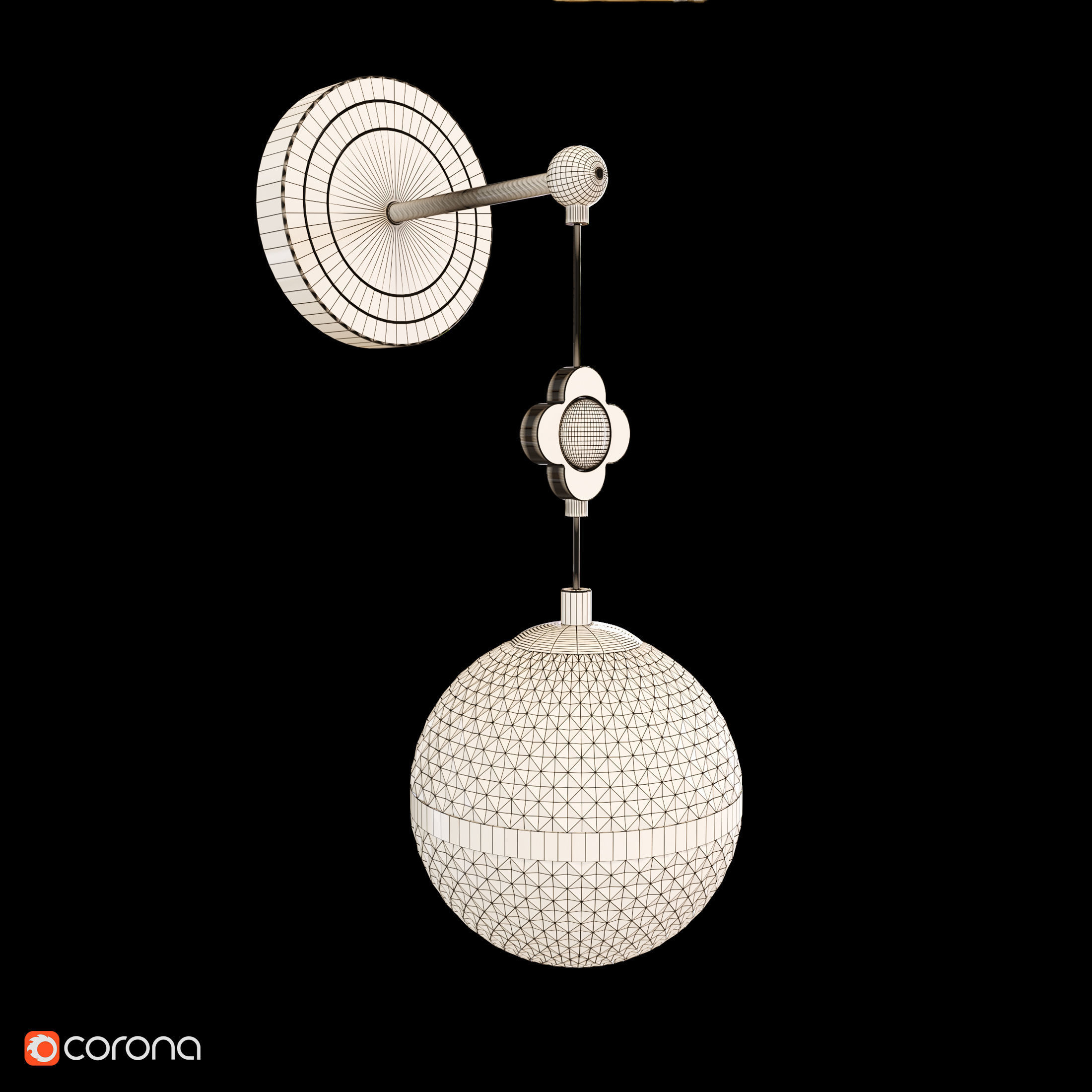 LUARA WALL I Low-poly 3D model_3