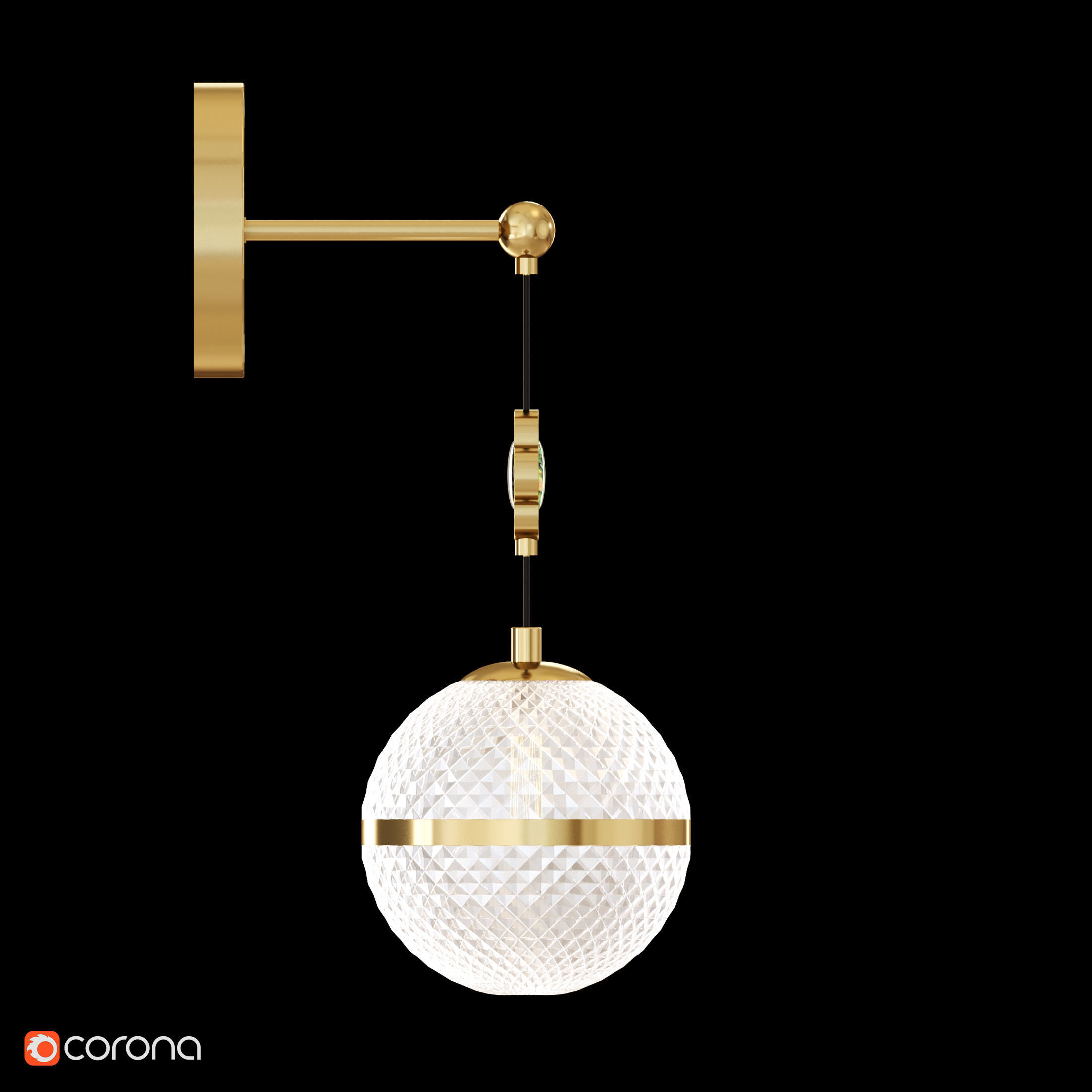 LUARA WALL I Low-poly 3D model_2