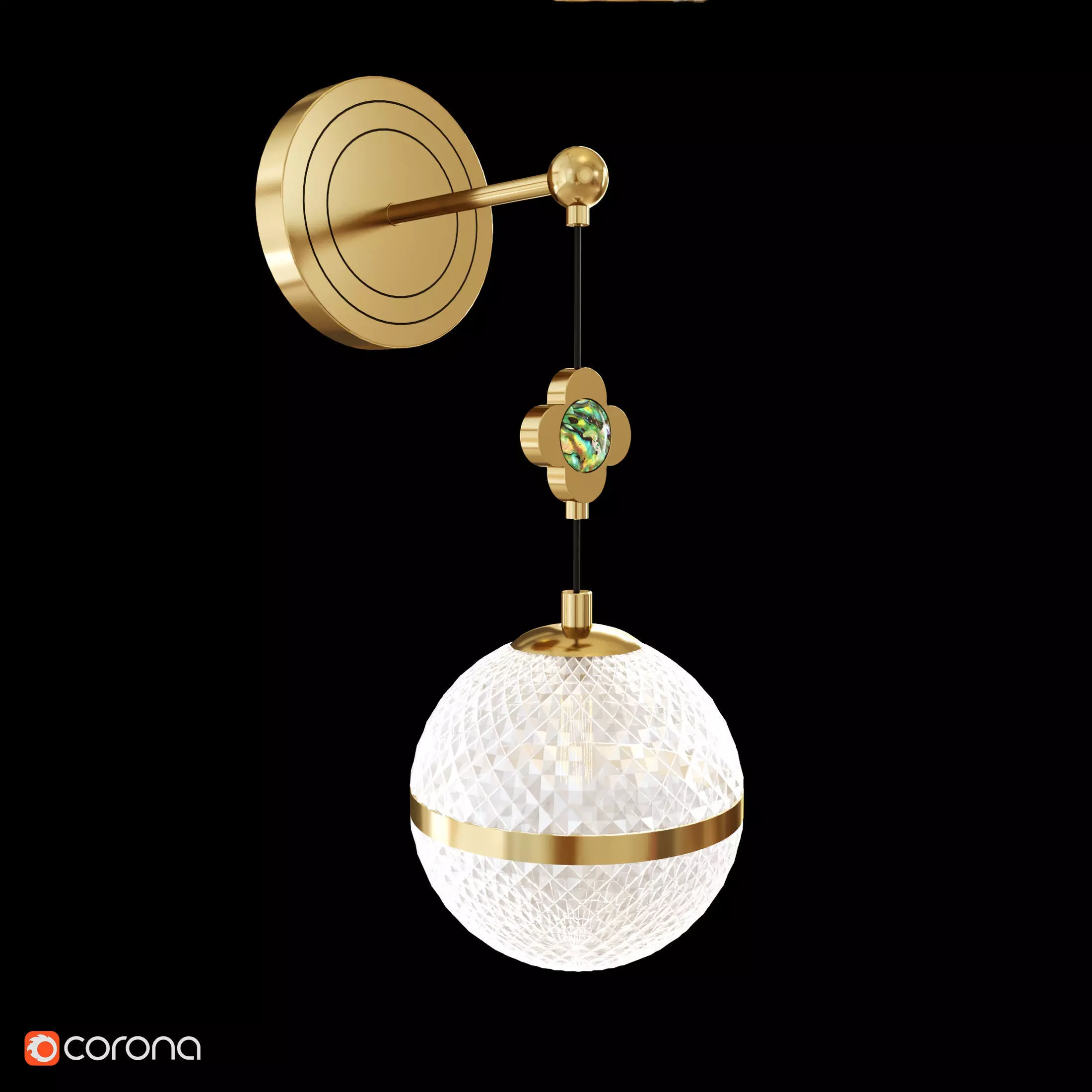 LUARA WALL I Low-poly 3D model_0