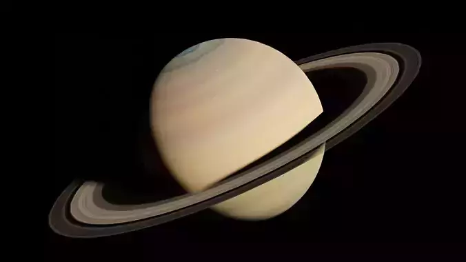 Photorealistic Saturn 8k Textures 3d Model - Ringed Wonder Low-poly 3D model