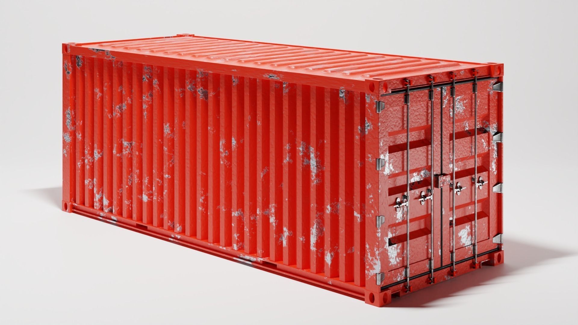 Red Shipping Container 3D model CGTrader