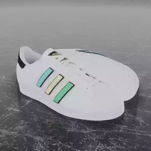 Adidas 3D Shoes - White - SuperStar Series