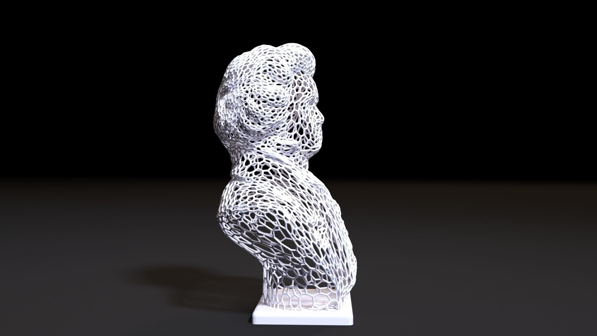 Beethoven Bust 3D print model_5