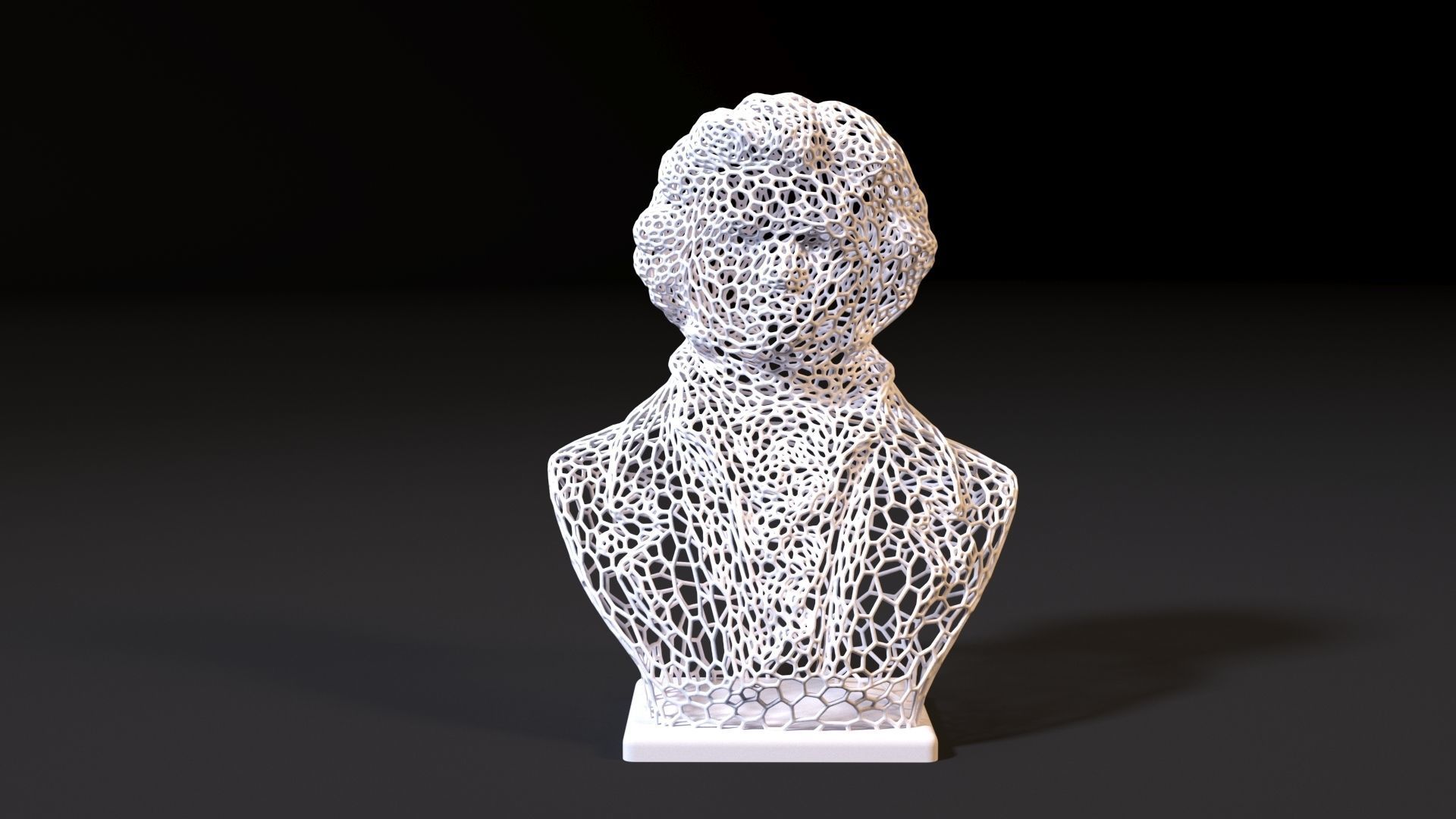 Beethoven Bust 3D print model_7